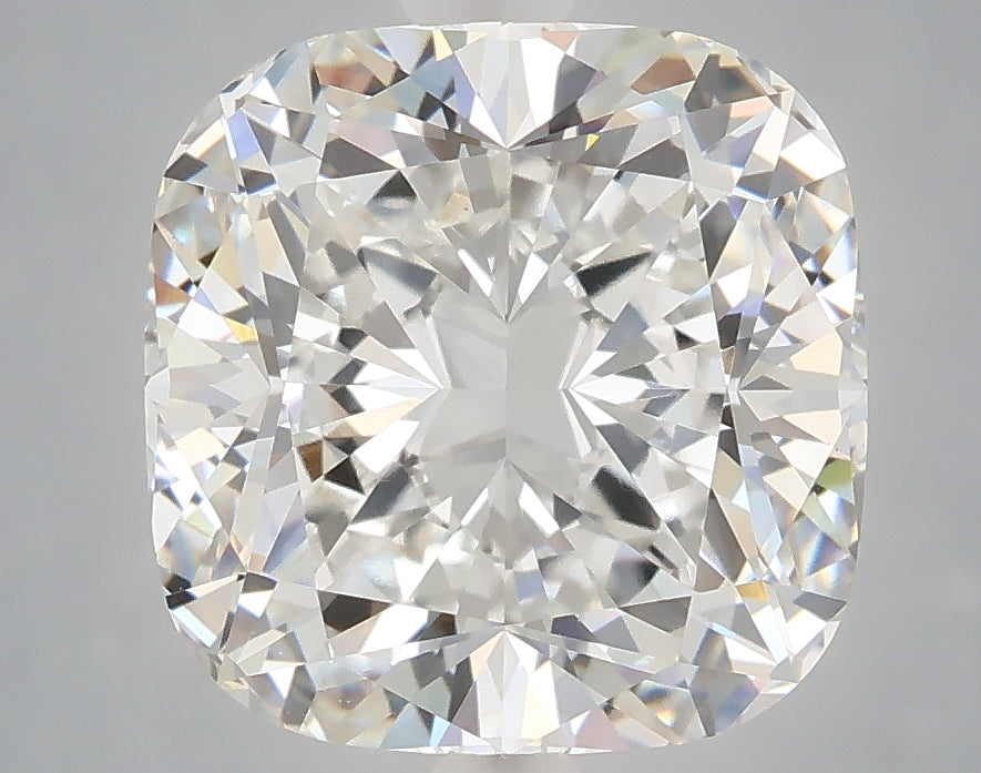 5.28 carat cushion lab grown diamond F color VVS2 clarity