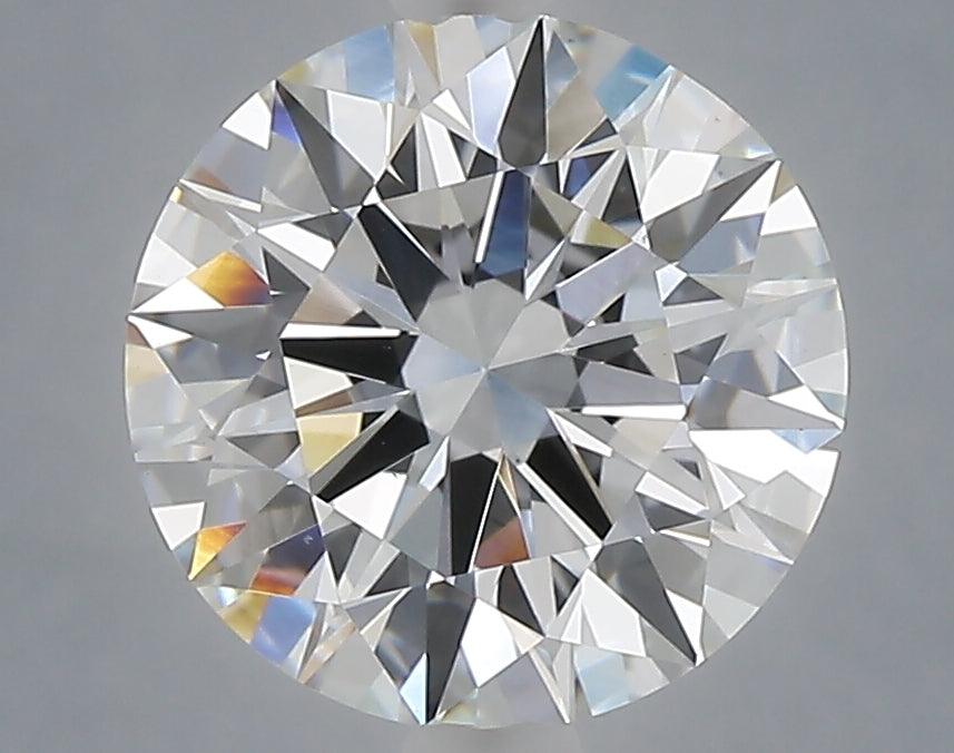 3.08 carat round lab grown diamond E color VS1 clarity