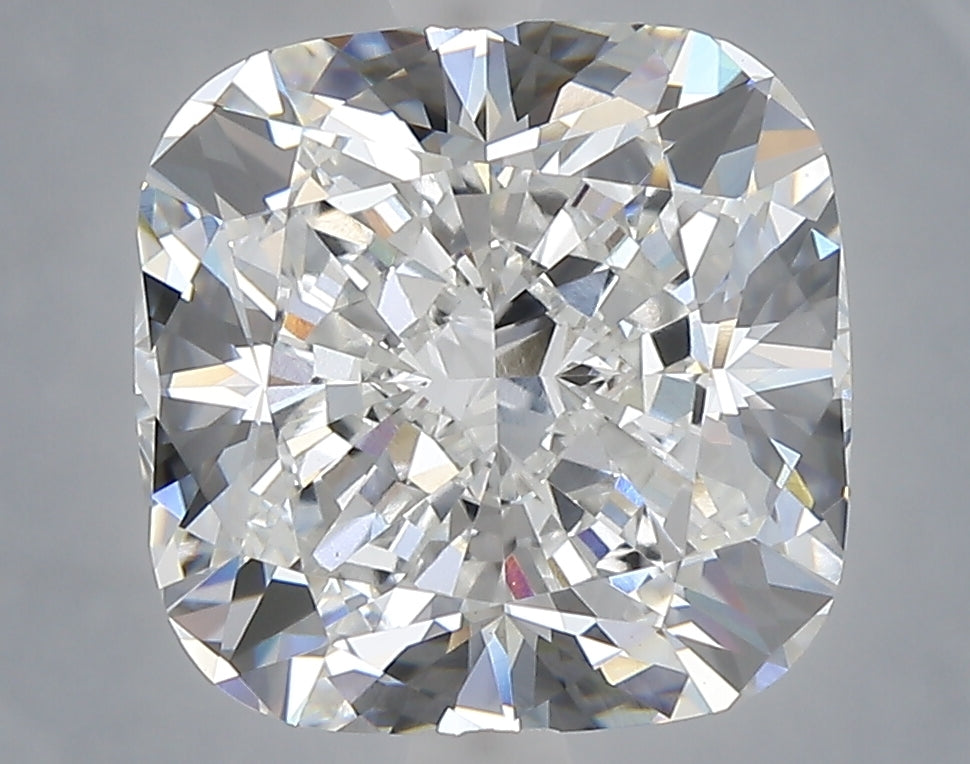 6.10 carat cushion lab grown diamond E color VVS2 clarity