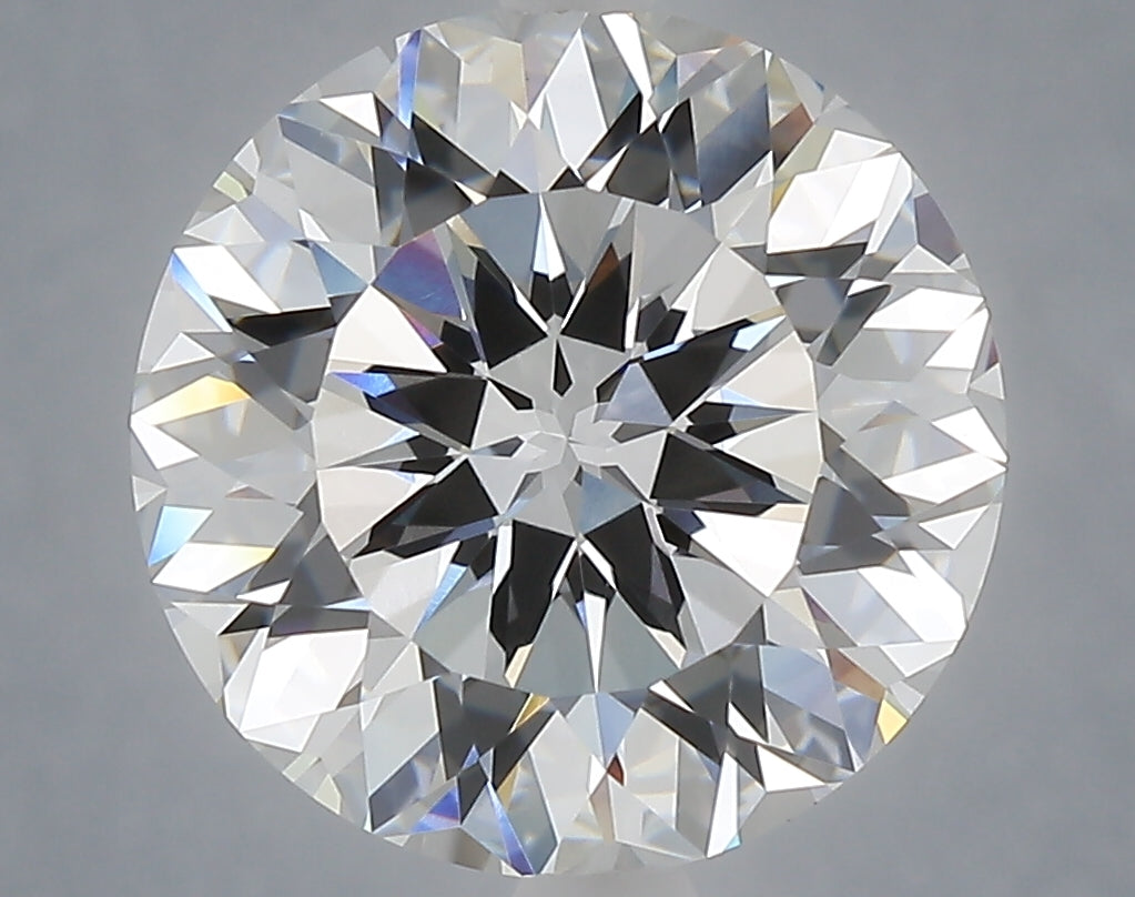 5.64 carat round lab grown diamond E color VVS2 clarity