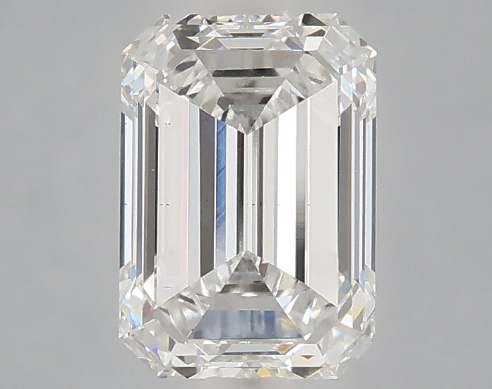 1.56 carat emerald lab grown diamond E color VS1 clarity
