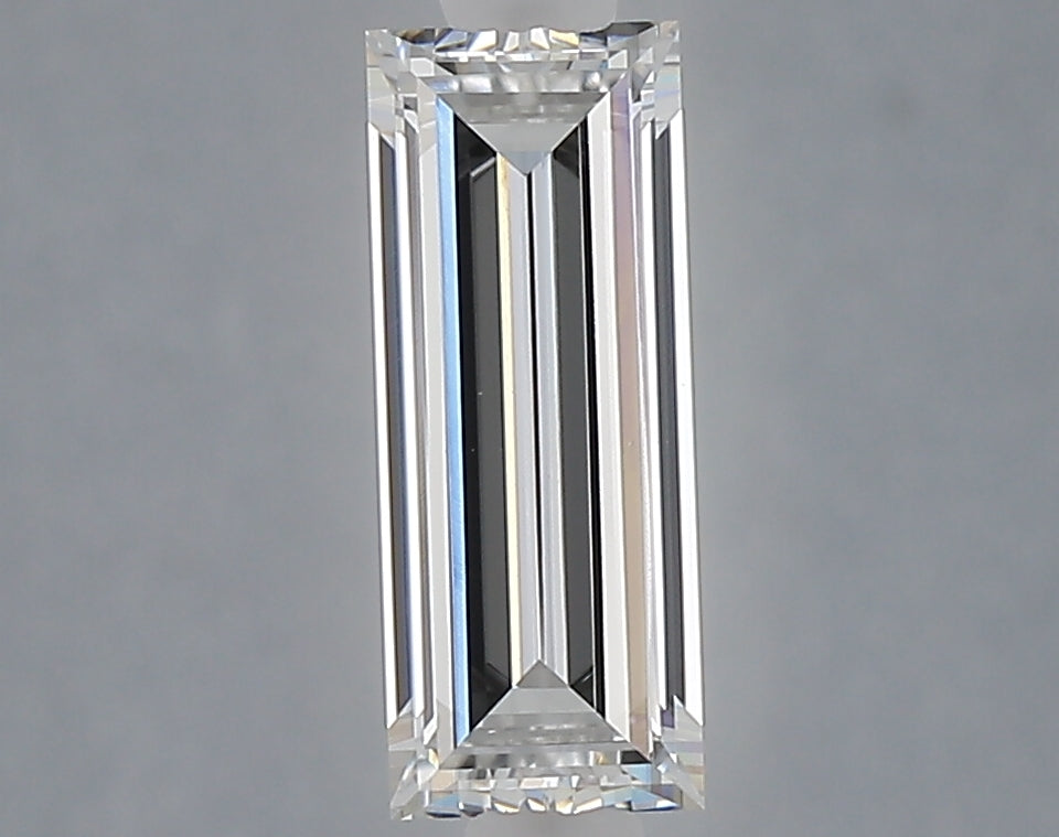 1.02 carat baguette lab grown diamond E color VVS2 clarity