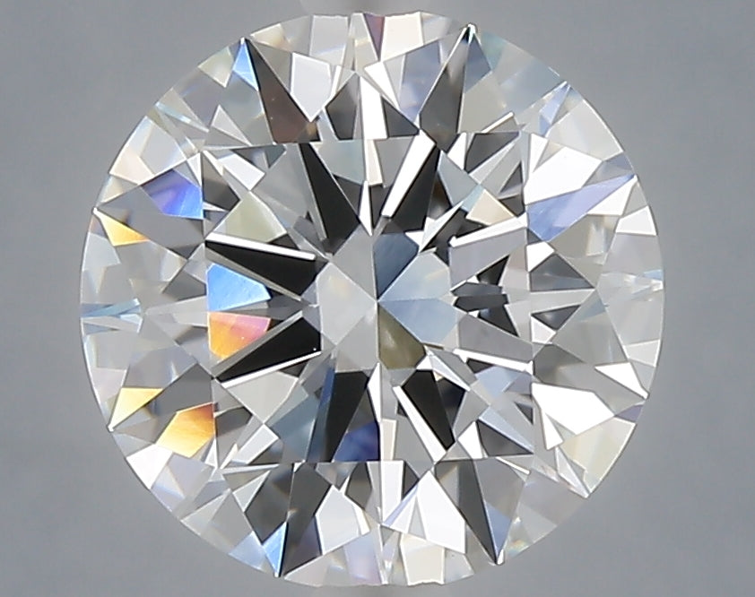 3.09 carat round lab grown diamond E color VVS2 clarity