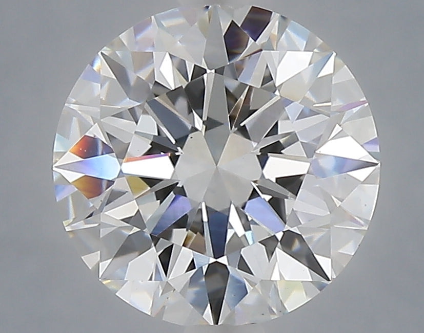 3.04 carat round lab grown diamond E color VS1 clarity
