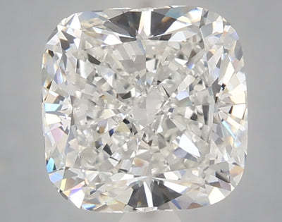 2.57 carat cushion lab grown diamond F color VS1 clarity