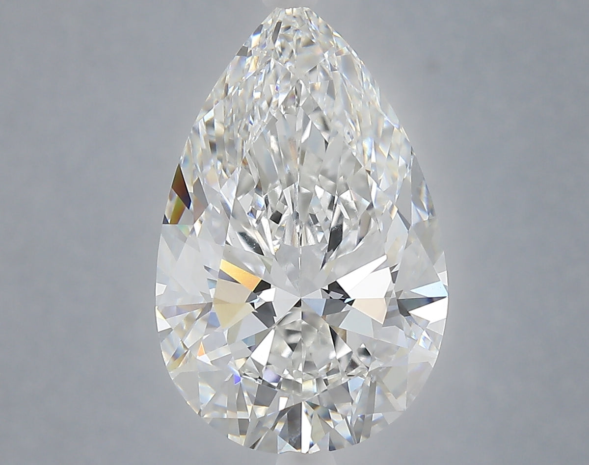 6.36 carat pear lab grown diamond E color VVS2 clarity