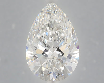 6.04 carat pear lab grown diamond E color VS1 clarity