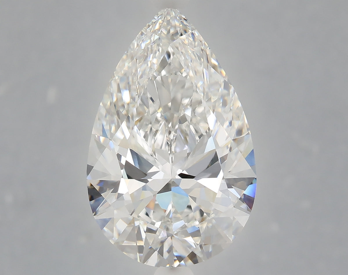 6.27 carat pear lab grown diamond E color VVS2 clarity