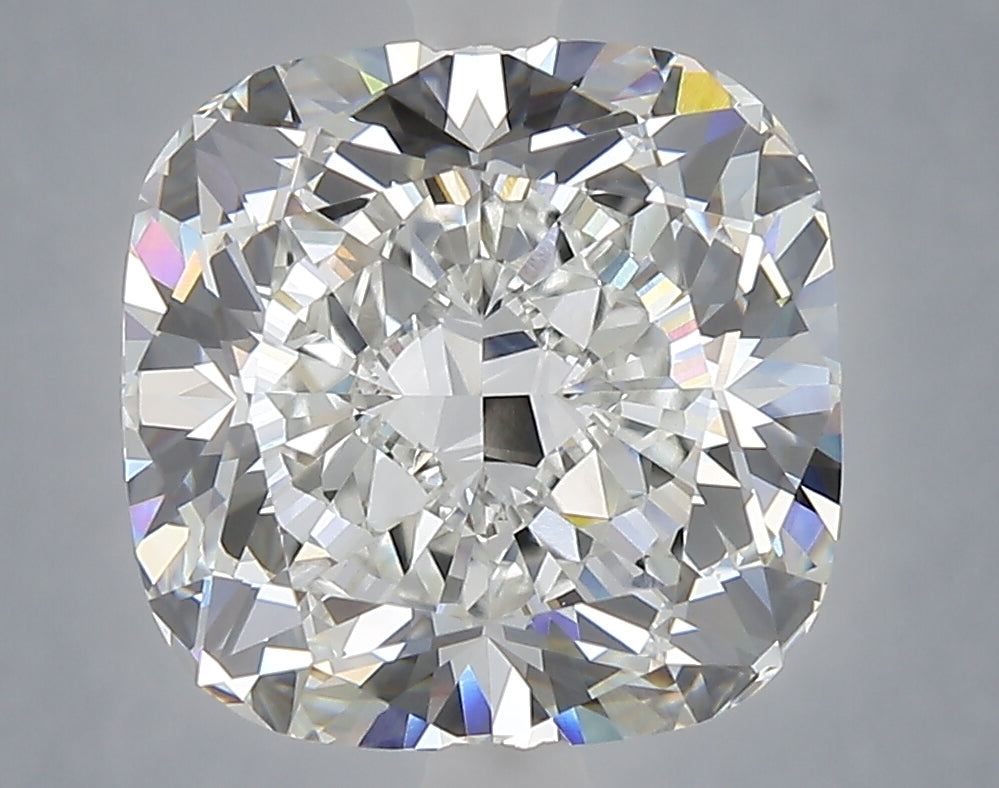 6.09 carat cushion lab grown diamond F color VVS2 clarity
