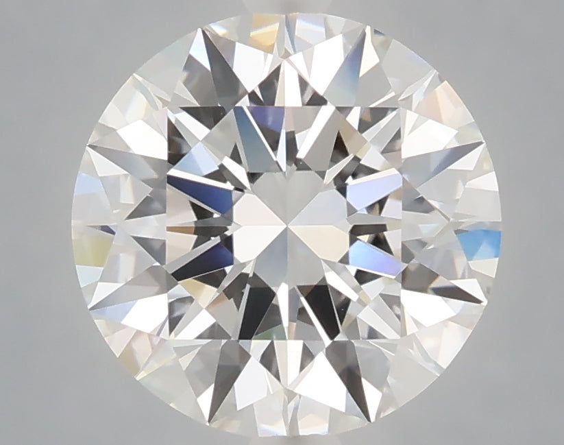 3.10 carat round lab grown diamond E color VVS2 clarity