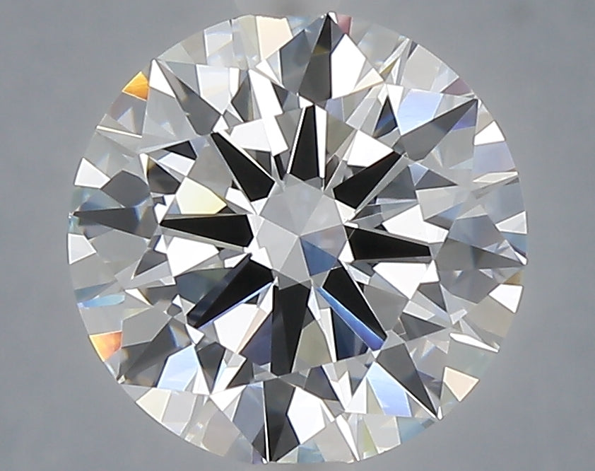 3.09 carat round lab grown diamond E color VVS2 clarity