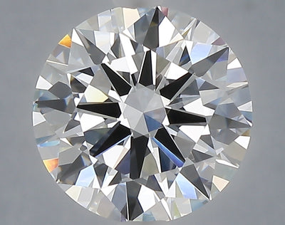 3.09 carat round lab grown diamond E color VVS2 clarity