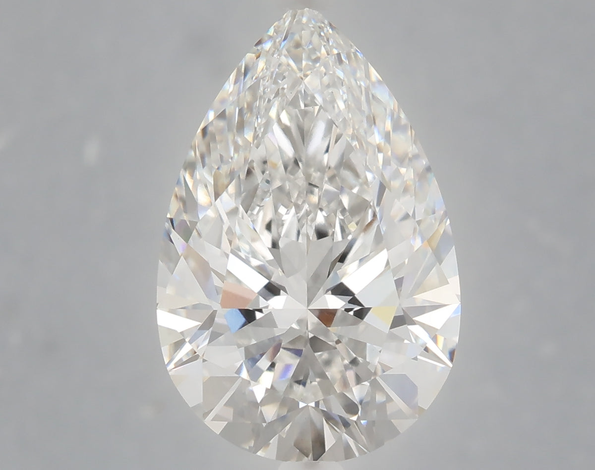 6.10 carat pear lab grown diamond E color VS1 clarity