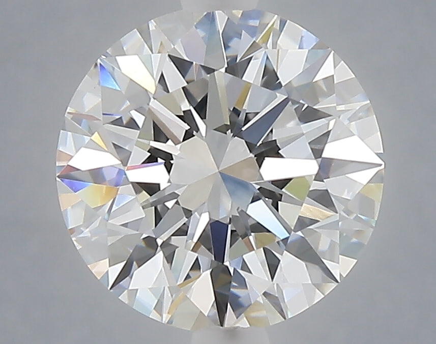 3.09 carat round lab grown diamond E color VVS2 clarity