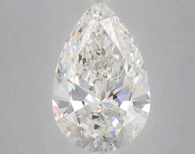 6.03 carat pear lab grown diamond F color VVS2 clarity