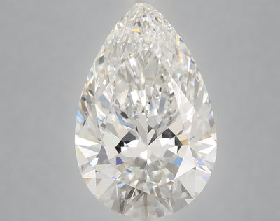 6.06 carat pear lab grown diamond F color VVS2 clarity