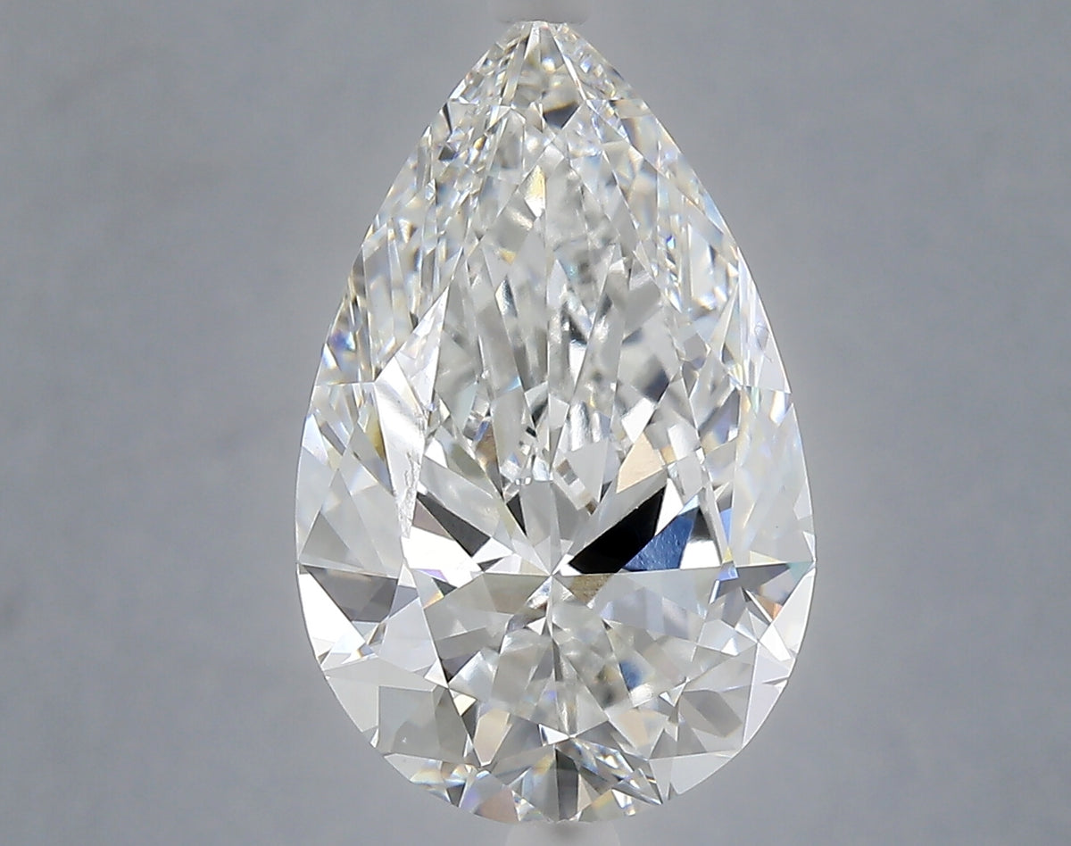 6.07 carat pear lab grown diamond E color VVS2 clarity