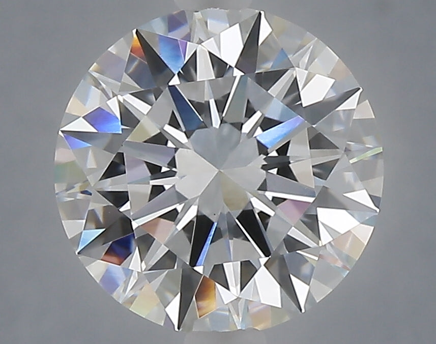 3.02 carat round lab grown diamond D color VVS2 clarity