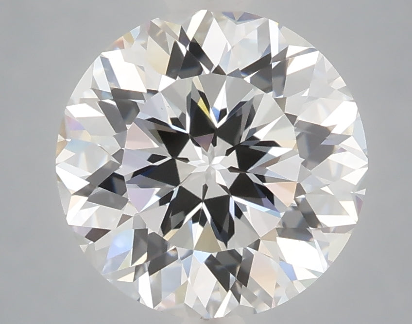 3.40 carat round lab grown diamond E color VS1 clarity