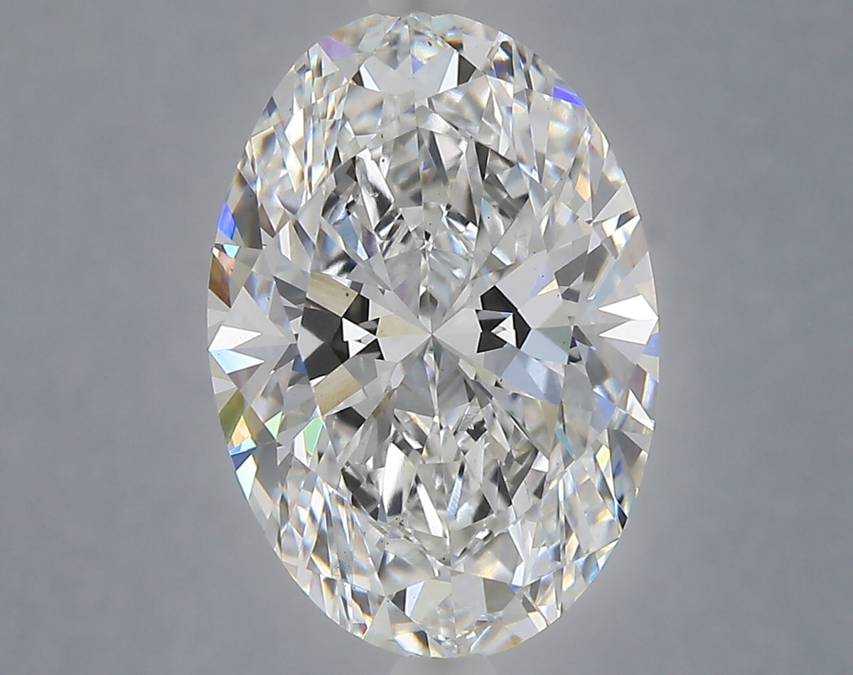 5.27 carat oval lab grown diamond E color VS1 clarity