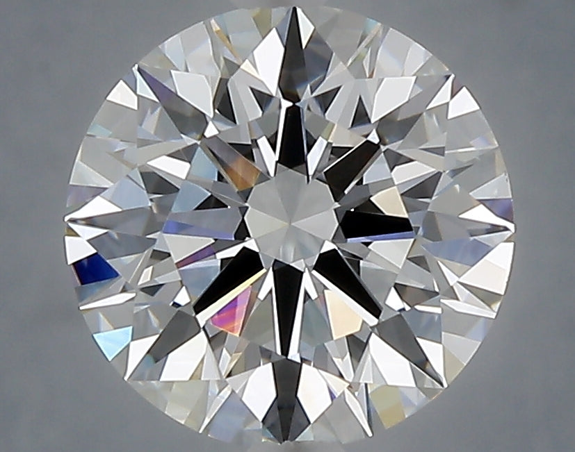 3.10 carat round lab grown diamond E color VVS2 clarity