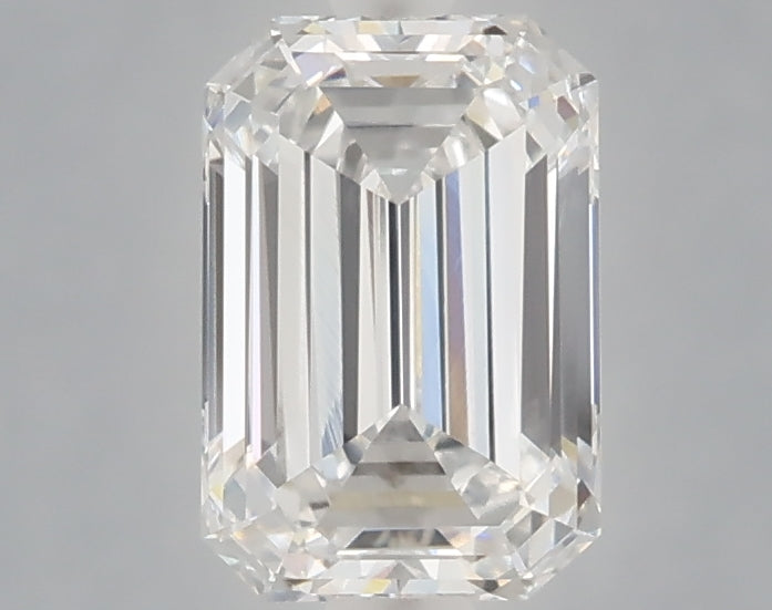 1.52 carat emerald lab grown diamond E color VVS2 clarity