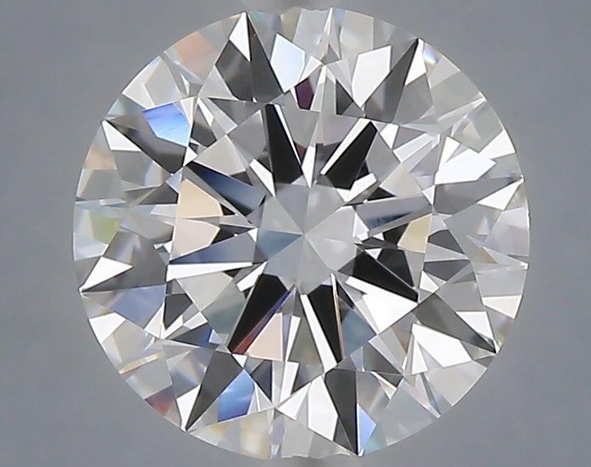 3.09 carat round lab grown diamond E color VVS2 clarity