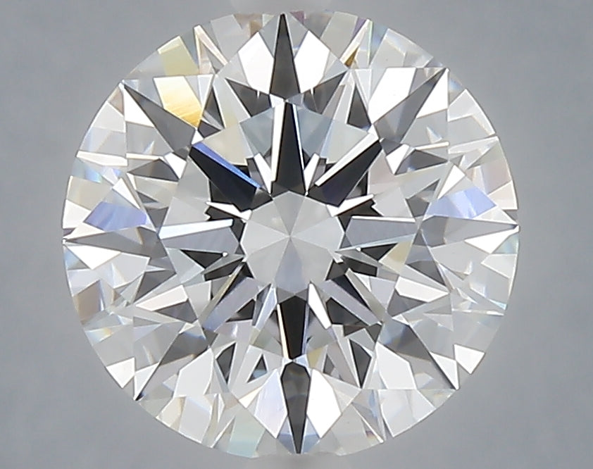 3.08 carat round lab grown diamond E color VVS2 clarity