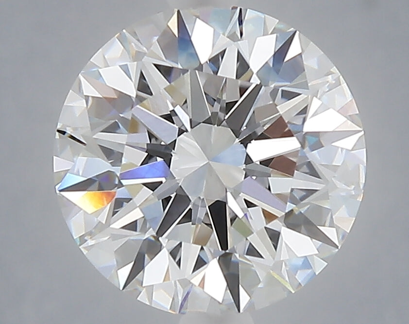 3.10 carat round lab grown diamond E color VVS2 clarity