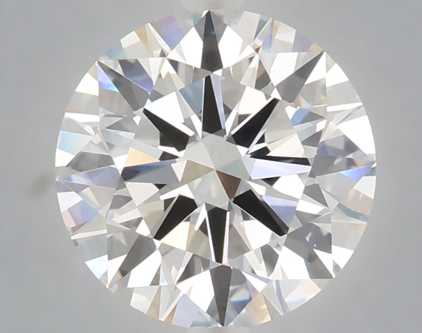 3.08 carat round lab grown diamond E color VVS2 clarity