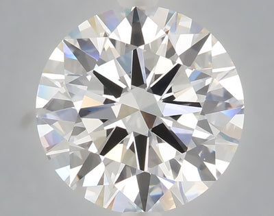 3.08 carat round lab grown diamond E color VVS2 clarity