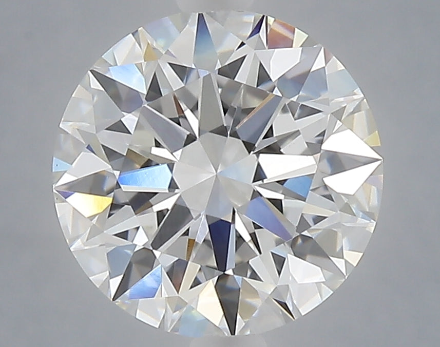 3.09 carat round lab grown diamond E color VVS2 clarity