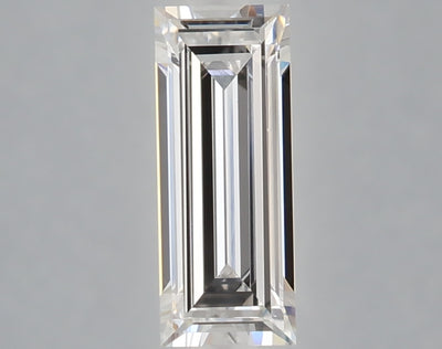 1.06 carat baguette lab grown diamond E color VVS2 clarity