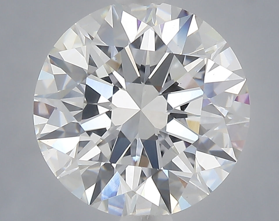 3.04 carat round lab grown diamond E color VS1 clarity
