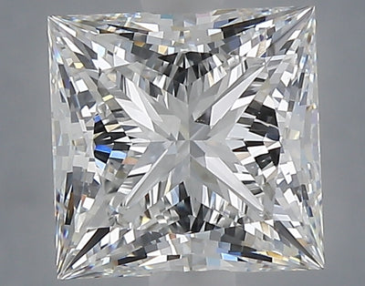 2.58 carat princess lab grown diamond E color VVS2 clarity