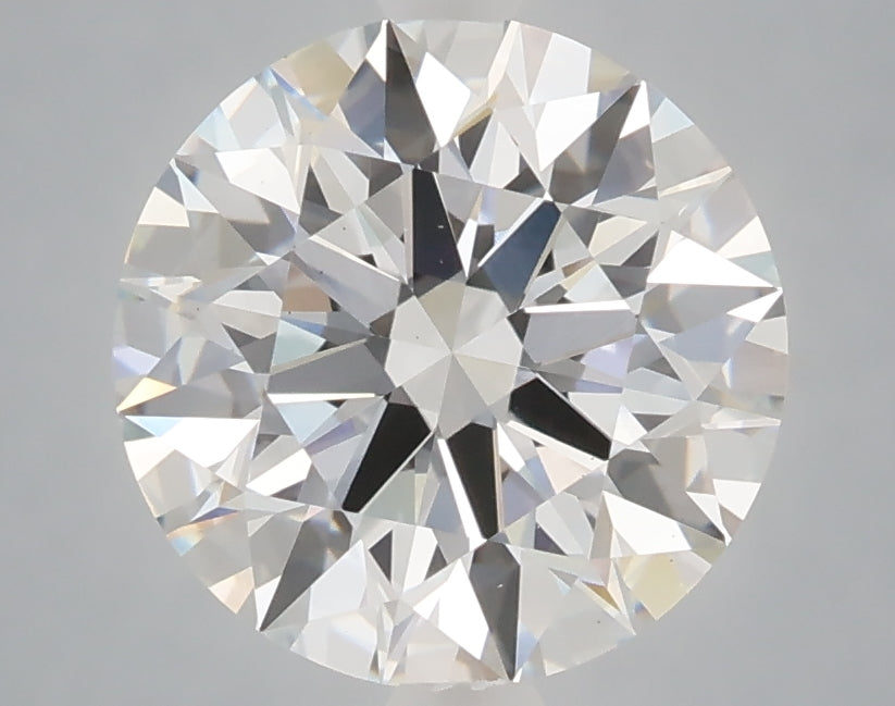 3.06 carat round lab grown diamond E color VS1 clarity