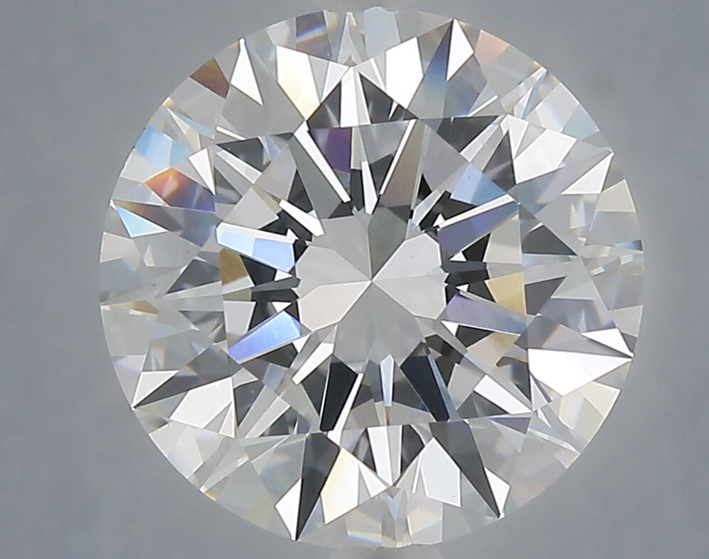 5.09 carat round lab grown diamond F color VVS2 clarity