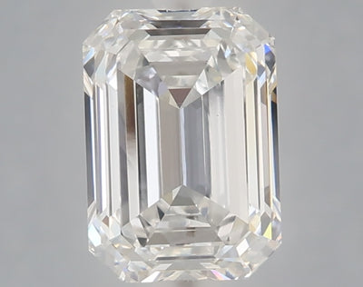 1.53 carat emerald lab grown diamond E color VVS2 clarity