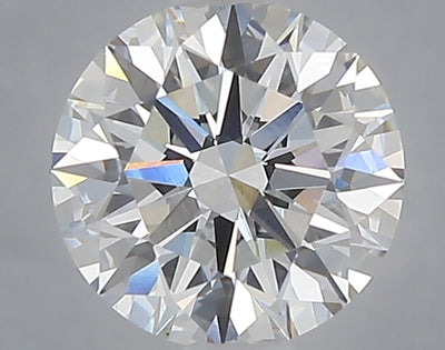 1.58 carat round lab grown diamond D color VVS2 clarity