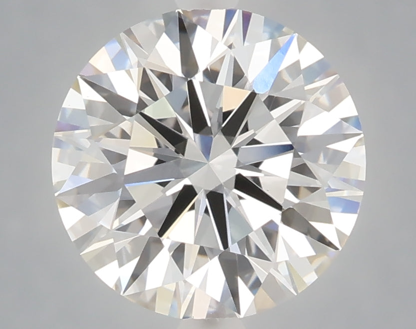 3.02 carat round lab grown diamond E color VVS2 clarity