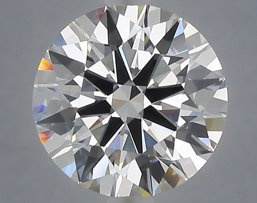 3.07 carat round lab grown diamond E color VVS2 clarity