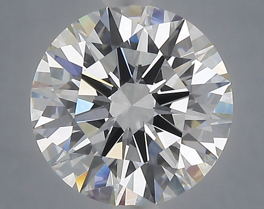 3.01 carat round lab grown diamond E color VVS2 clarity