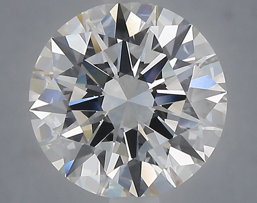 3.04 carat round lab grown diamond E color VVS2 clarity