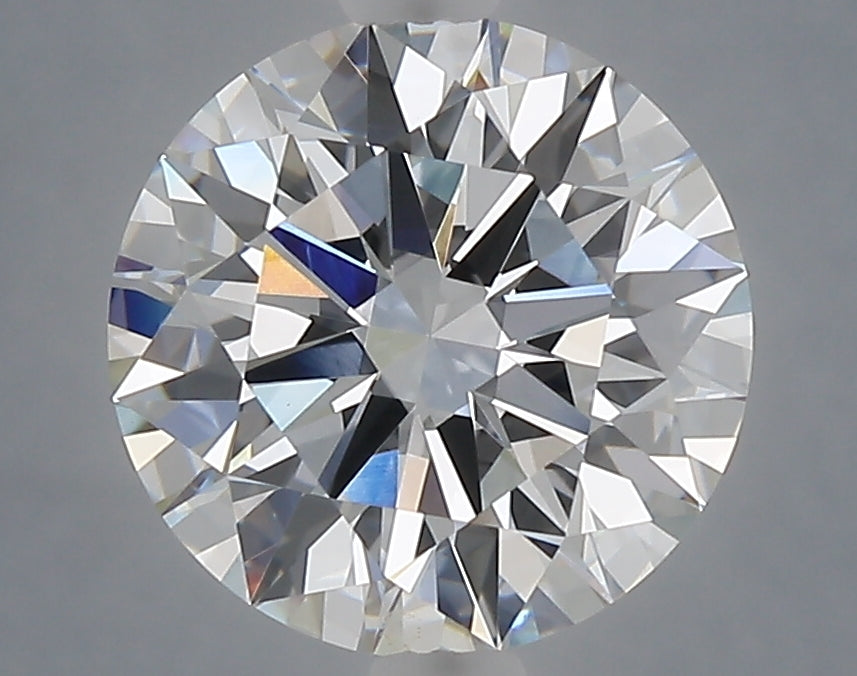 3.03 carat round lab grown diamond E color VVS2 clarity