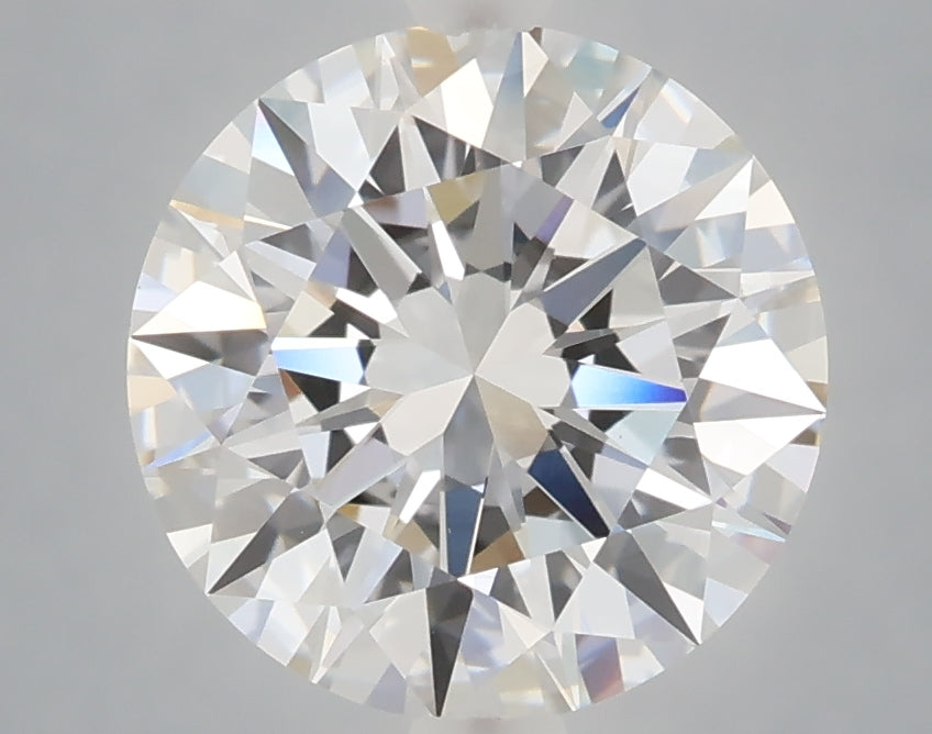 3.08 carat round lab grown diamond E color VVS2 clarity