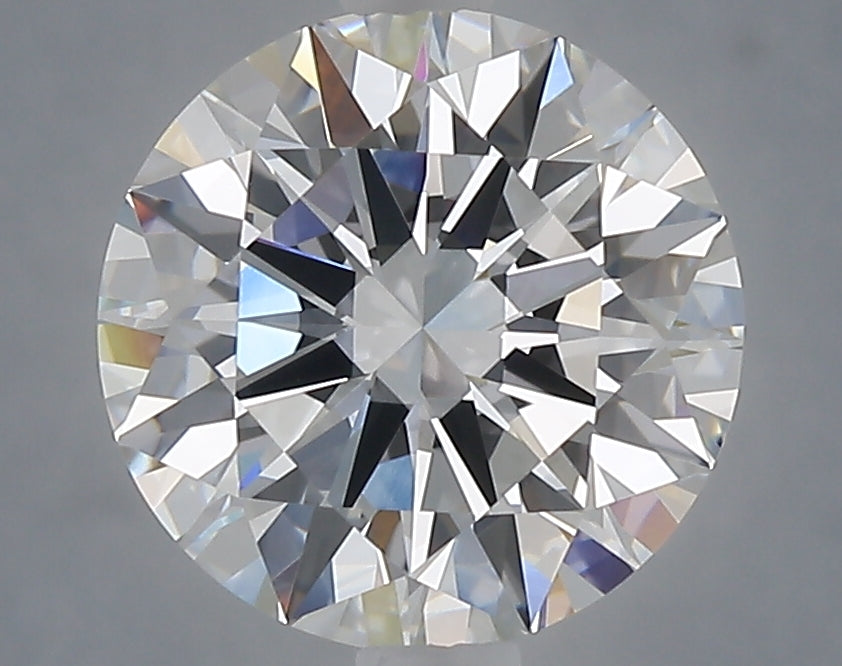3.09 carat round lab grown diamond E color VVS2 clarity