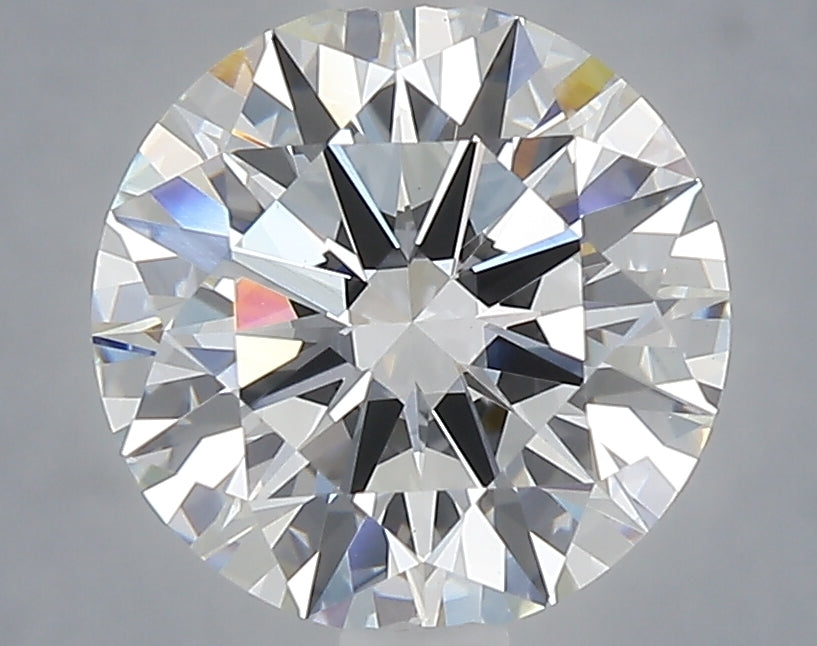 3.02 carat round lab grown diamond E color VVS2 clarity