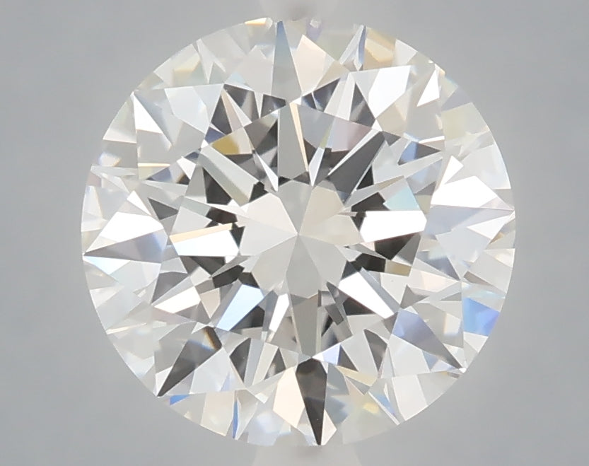 3.01 carat round lab grown diamond E color VVS2 clarity
