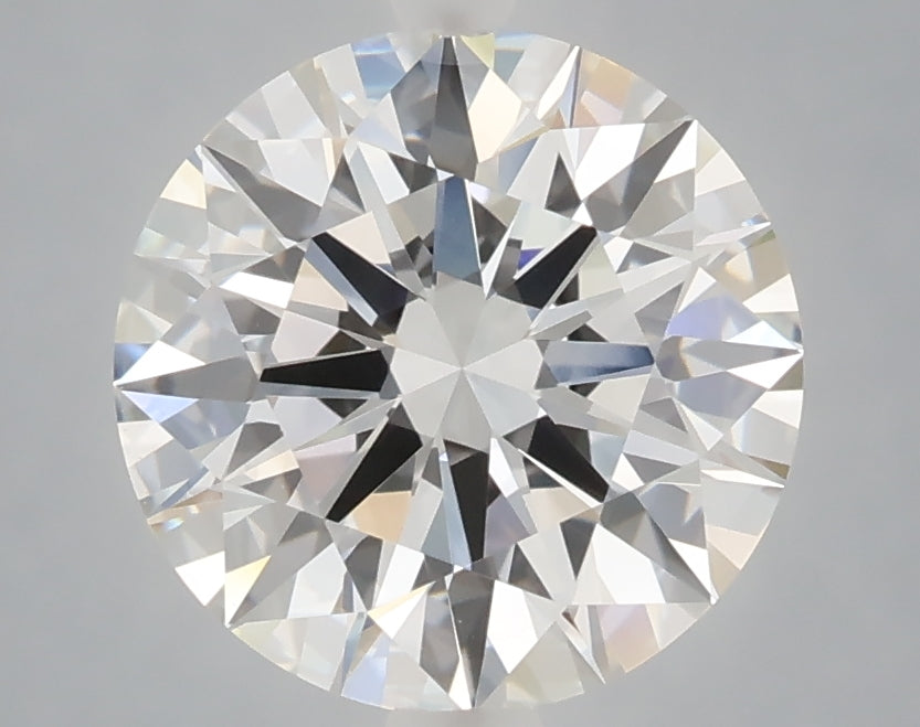 3.09 carat round lab grown diamond E color VVS2 clarity
