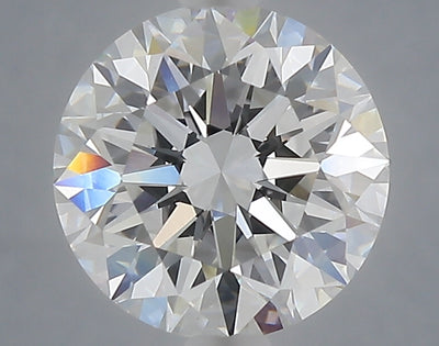 2.58 carat round lab grown diamond E color VVS2 clarity